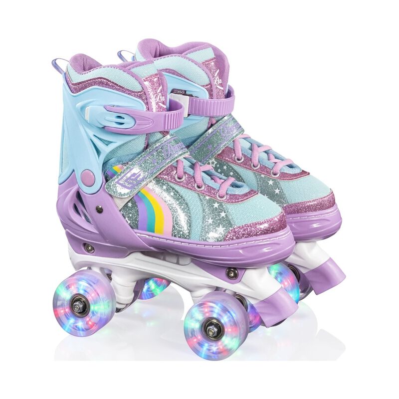 Patines 4 Ruedas Luz Led Ajustables Ni&ntilde;as Ni&ntilde;os... image number null