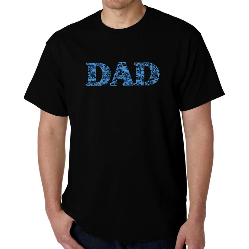 Camiseta Word Art Para Hombre - Pap&aacute; - Negro image number null