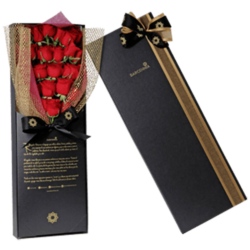 Small Black Sexy Box con rosas rojas image number null