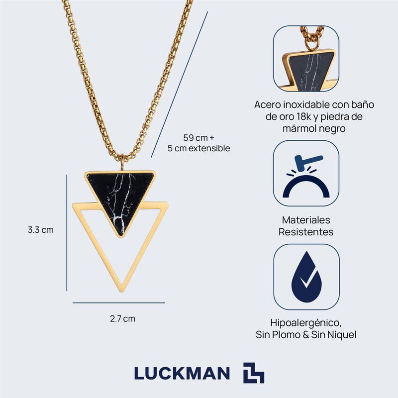 Collar Hombre, Dije Cadena, Joyería Acero Inoxi... image number null