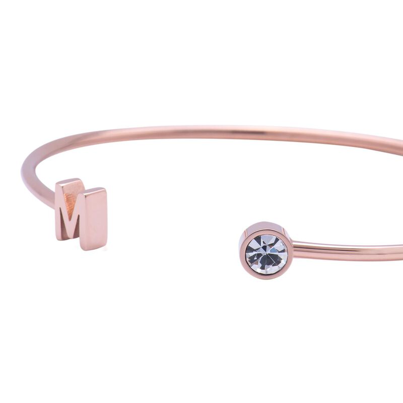 Pulsera Mujer Inicial Letra, Acero Inoxidable R... image number null