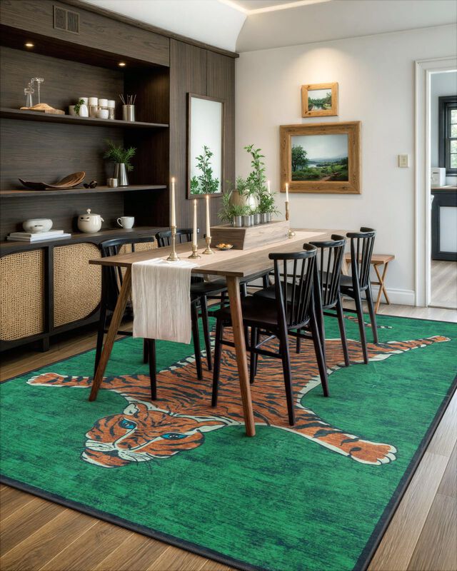 Alfombra Seavish 244 &times; 152 cm Tigre Verde image number null