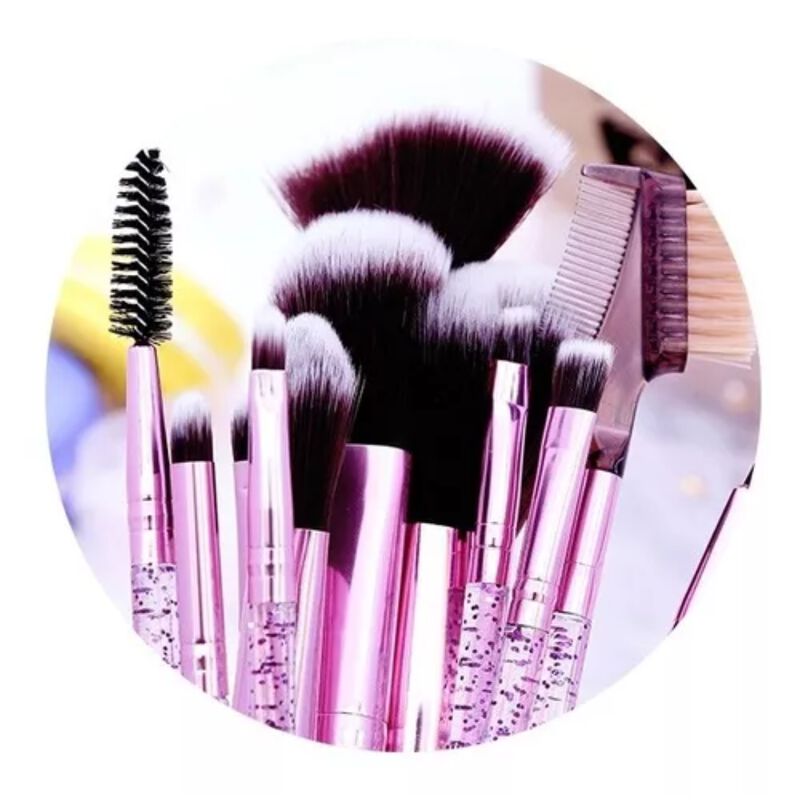 Set De 12 Brochas Glitter Crystal Con Estuche P... image number null