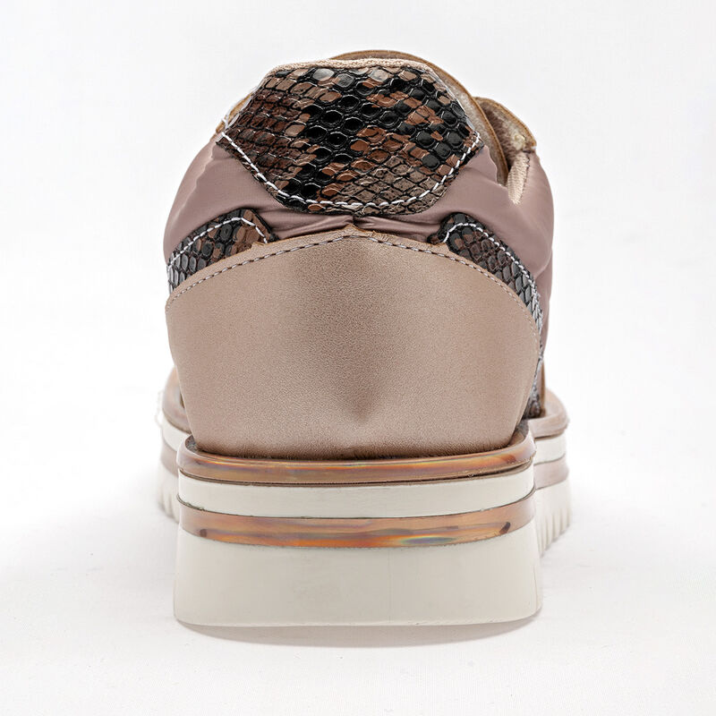 Coqueta Tenis Urbanos Para Ni&ntilde;a Dorado Rosa Cod... image number null