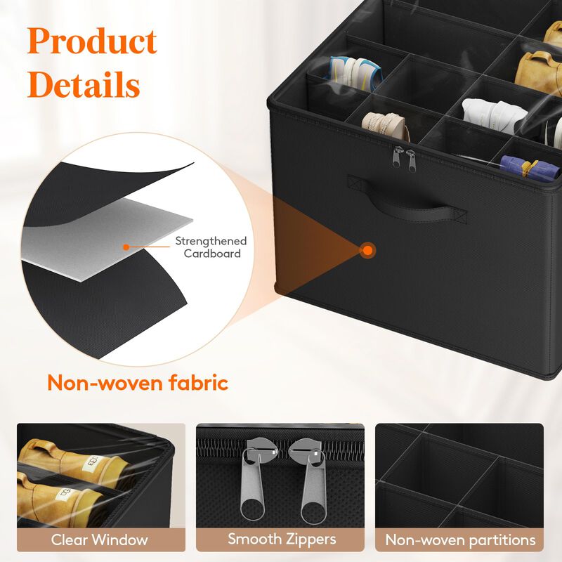 Organizador De Calzado Lifewit 43x43x32 cm Negr... image number null
