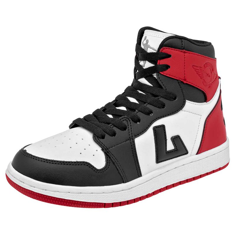 Apoort Tenis urbano para joven blanco rojo negr... image number null