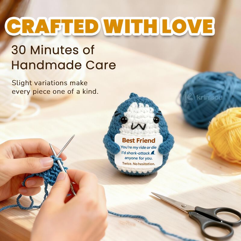 Figurita Krinisou De Tibur&oacute;n De Crochet &ndash; Regal... image number null
