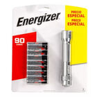 Linterna Metálica LED Energizer + 8 Pilas AA Alcalina Larga Duración