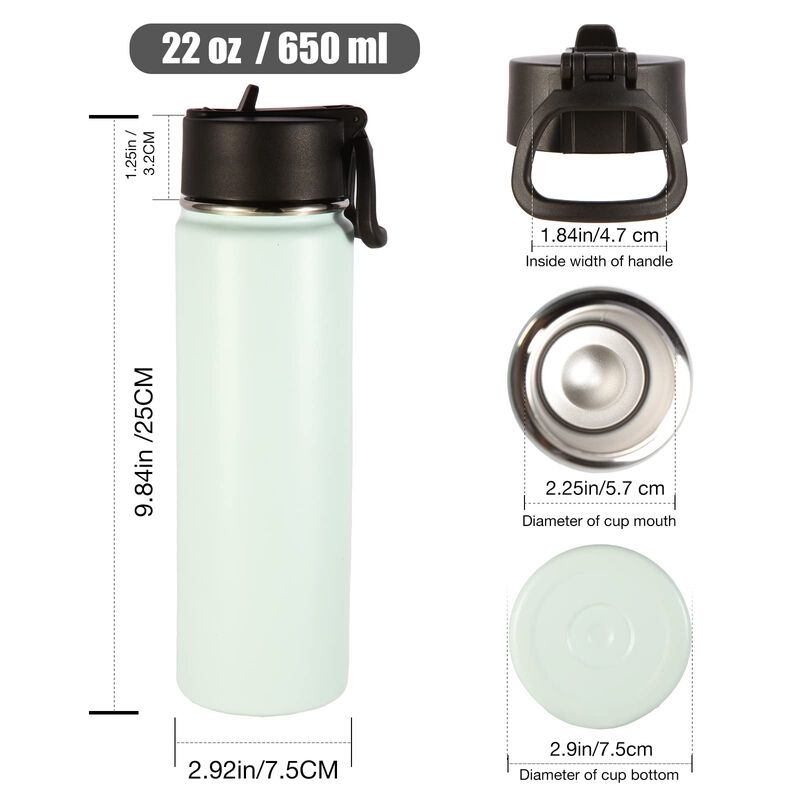 Botella De Agua Volhoply 620 ml Pack De 4 Acero... image number null