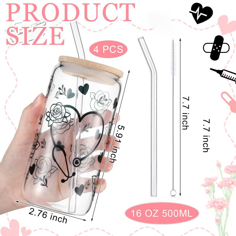 Vaso Bebida Silifine 473 ml Rosa/negro (pack De... image number null