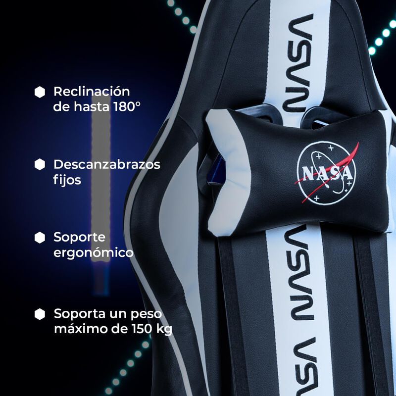 TechZone Silla Gamer Edición NASA Reclinable 18... image number null