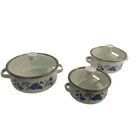 Hot Spot Juego de 3 ollas de Peltre con Tapa 14, 16 y 18 cms Hot Spot Z478