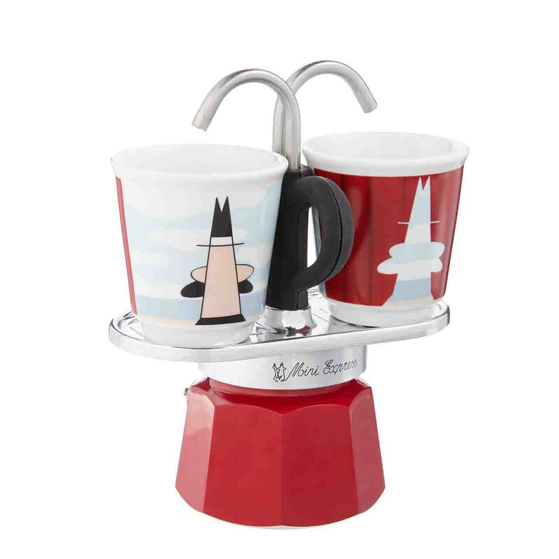 Set Moka Bialetti Mini Express Magritte De 2 Ta... image number null