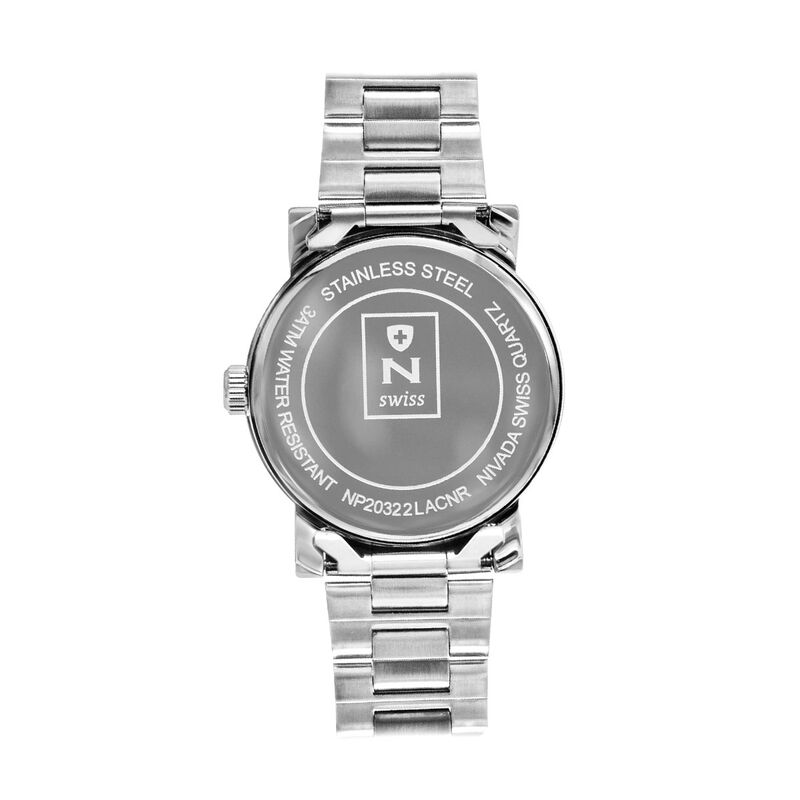 Reloj Nivada Corporate Dama Acero Negro Rom&aacute;n image number null