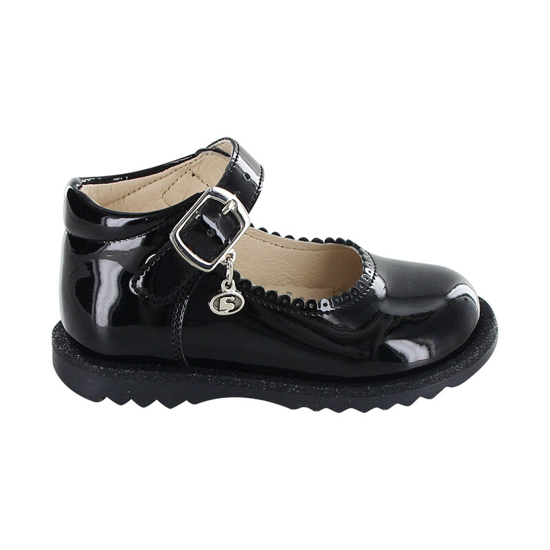 Coqueta Zapato Casual Para Ni&ntilde;a Negro Charol Co... image number null