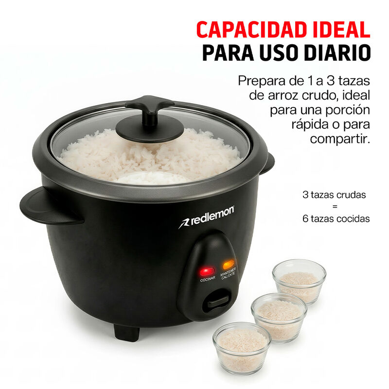Arrocera El&eacute;ctrica Peque&ntilde;a 0.6 L Con Olla Antia... image number null