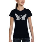 Camiseta Word Art Para Ni&ntilde;a - Bruja Espeluznante - Negro