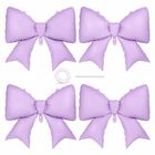 Paquete De 4 Globos Con Lazo Morado Vorplick 96 &times; 73 cm