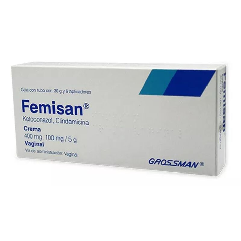 Femisan Vaginal Ketoconazol, Clindamicina 400/1... image number null