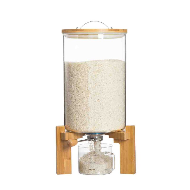 Dispensador De Arroz Hblife De Vidrio De 8 Litr... image number null