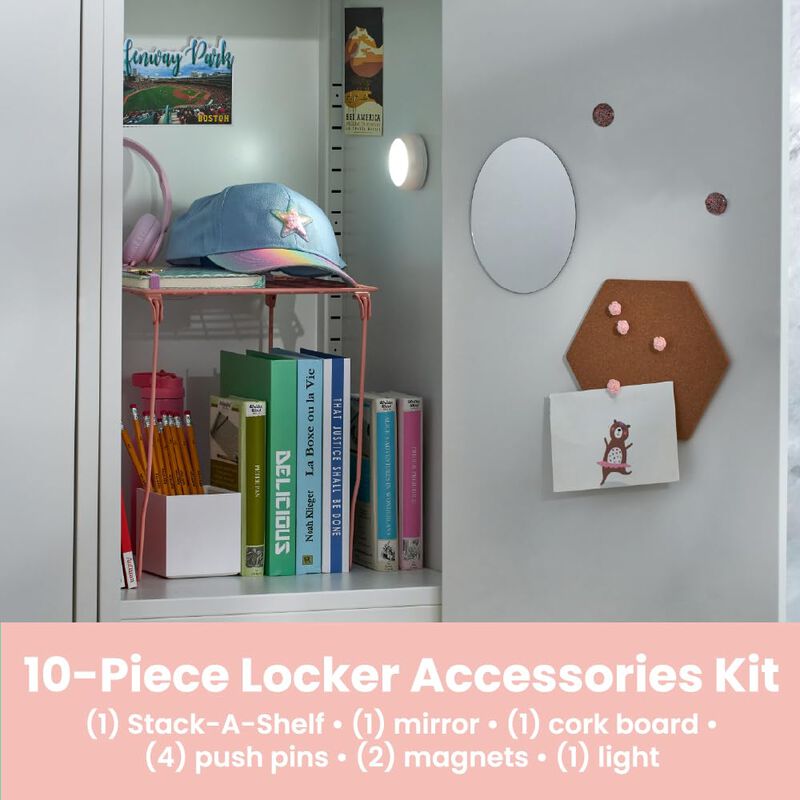 Estante Lockermate 30 cm Rosa/floral - Kit De 1... image number null