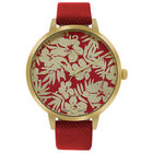 Reloj De Pulso V1969 Modelo V1969-104-3 para Mujer Rojo