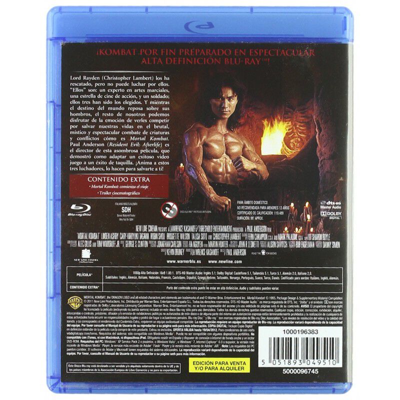 Mortal Kombat [blu-ray] (1995) image number null