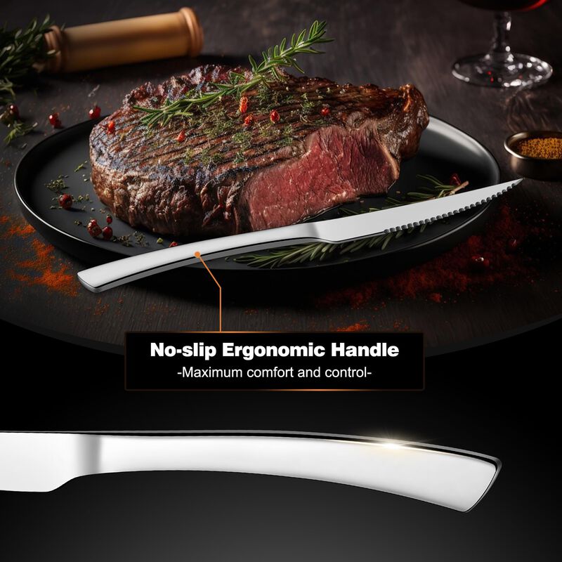 Cuchillos Para Bistec E-far Juego De 8 De 23 cm... image number null