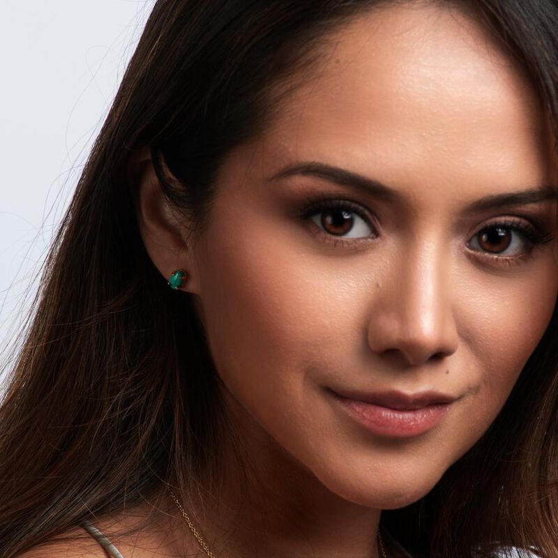 Luckyly Aretes Mujer Ivy Turquesa, Lapisl&aacute;zuli,... image number null