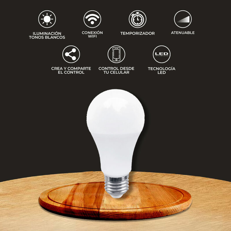 Foco Inteligente Led 7w E27 Atenuable Tecnolite image number null