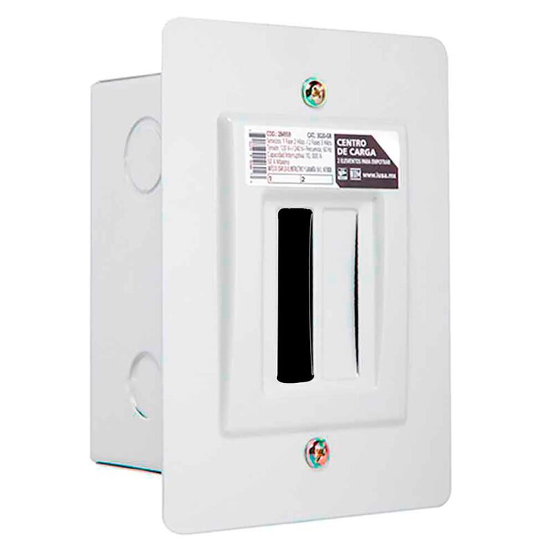 Centro de carga 4 polos empotrable gris claro image number null