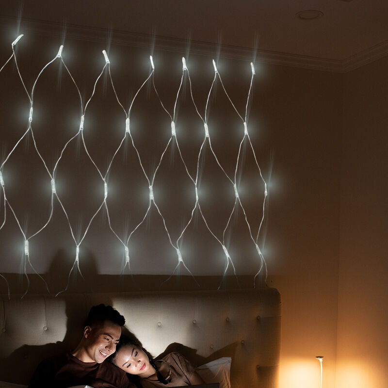 Serie tipo Red Luces LED Blanca 320 focos cable... image number null