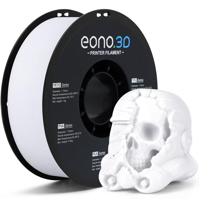 Filamento Petg Eono3d 1,75 mm 1 kg Blanco Resis... image number null
