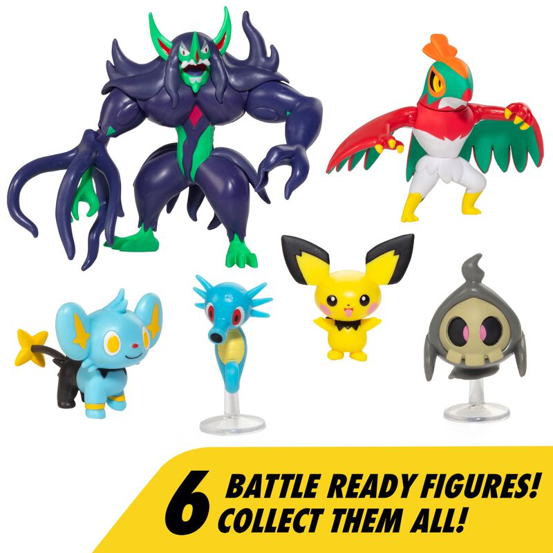 Juego De Figuras Pok&eacute;mon Battle Ready Con Grimm... image number null