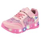 Lux-10 Tenis urbano para ni&ntilde;a rosa multicolor, con luces
