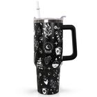 Vaso T&eacute;rmico De Viaje Ceovfoi 1200 ml Con Asa Y Sorbete