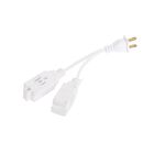 Mini Extensión Doméstica Dual, 10 Cm, 16 Awg, 15a || Paquete de 5 piezas