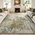 Alfombra De &Aacute;rea Lavable Verde Salvia Boho 6x9 &ndash; Acapet