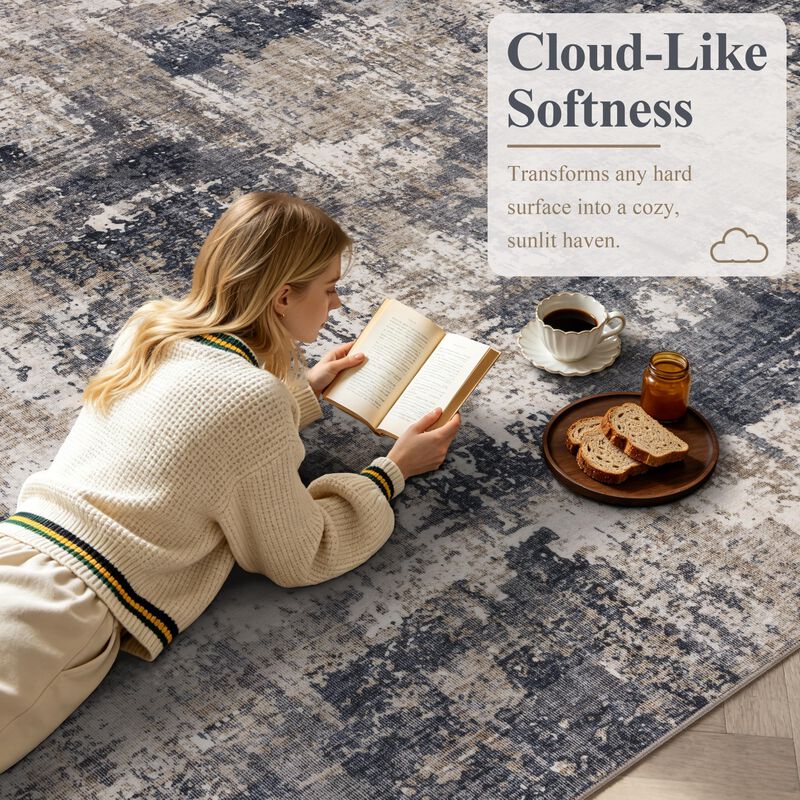 Alfombra Sasttie 122x152 Cm Lavable Con Dise&ntilde;o ... image number null