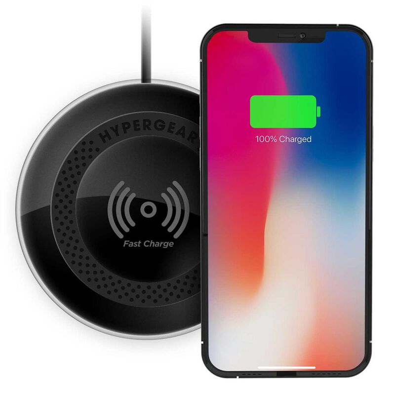 Base Cargador HYPERGEAR inal&aacute;mbrico Qi 15W Negr... image number null
