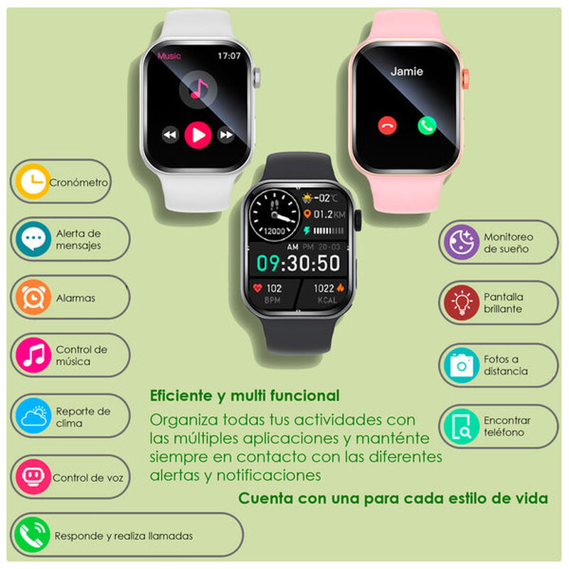 Reloj Smartwatch Vak F9 Ip67 Metal Health Pasos... image number null