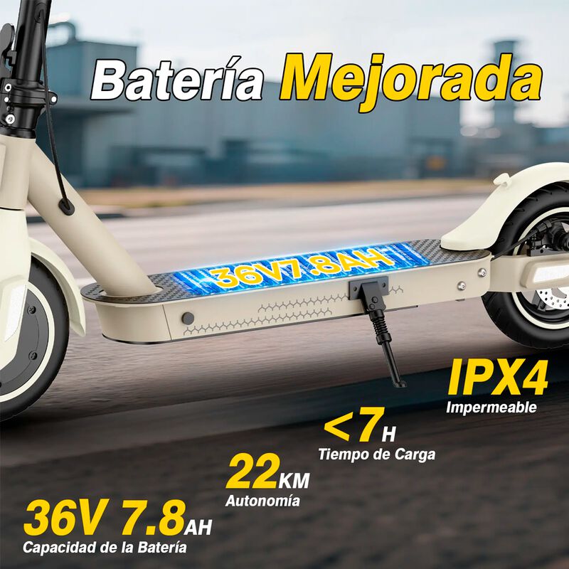 Scooter Eléctrico Honey Whale E9T Beige image number null