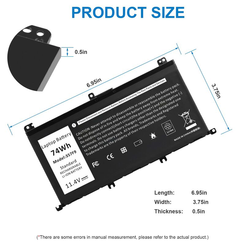 Bater&iacute;a Para Port&aacute;til Futurebatt 357f9 74wh Par... image number null