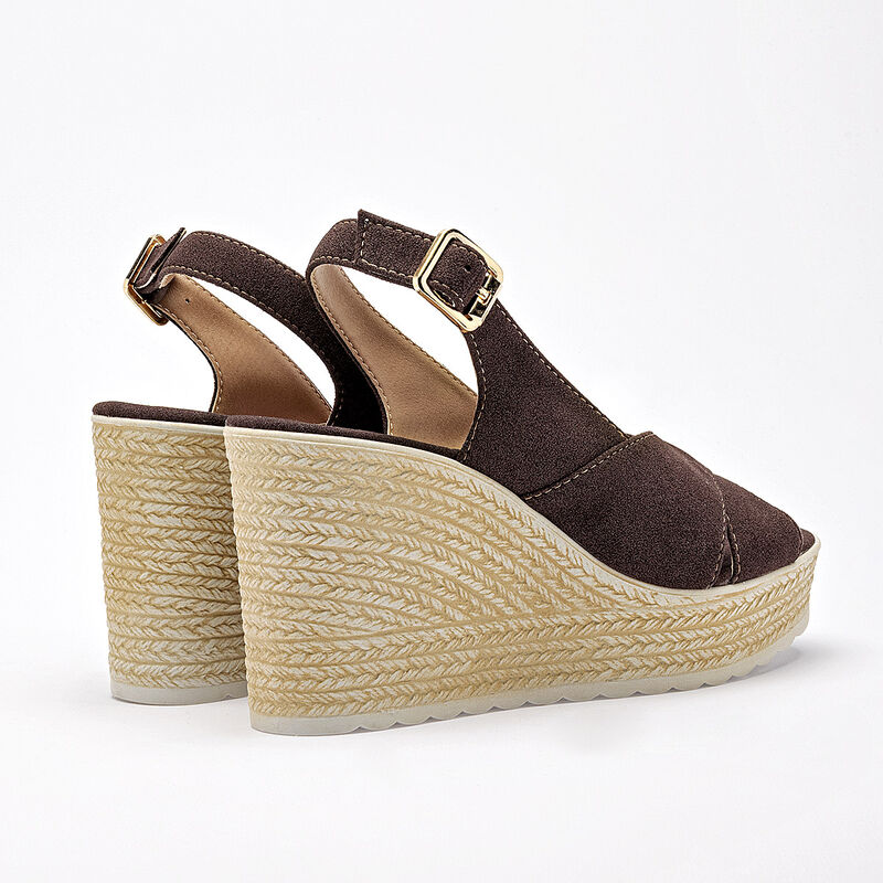 Been Class sandalia plataforma para mujer caf&eacute; ... image number null