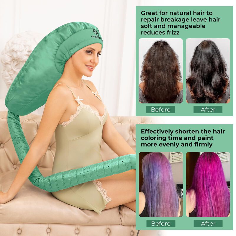 Bonete Para Secador De Pelo Yxbzpu Verde De Cap... image number null