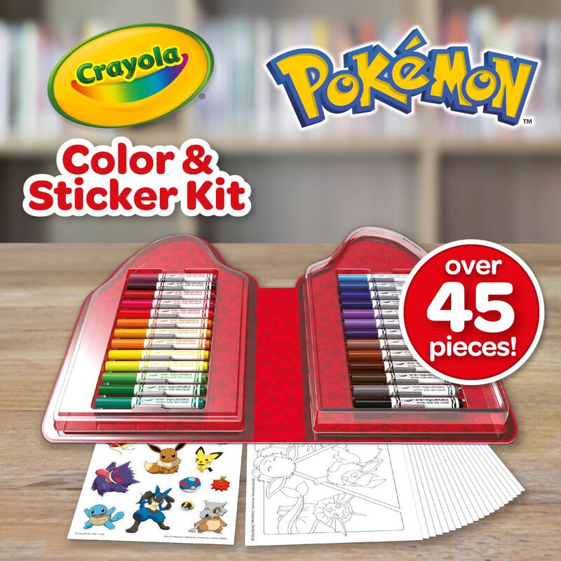 Art Kit Crayola Pok&eacute;mon Con 26 Rotuladores Lava... image number null