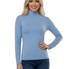 Blusas Mujer Manga Larga Interior T&eacute;rmico Invierno BL-1039 Azul Claro Dama