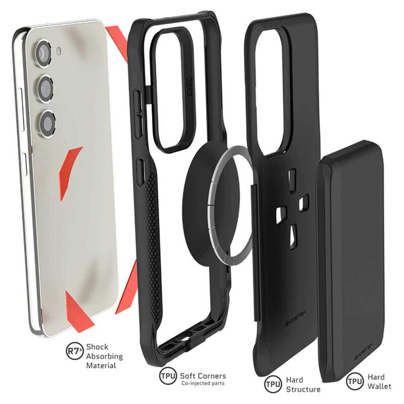 Funda GHOSTEK Exec para Samsung S23 PLUS Negra ... image number null