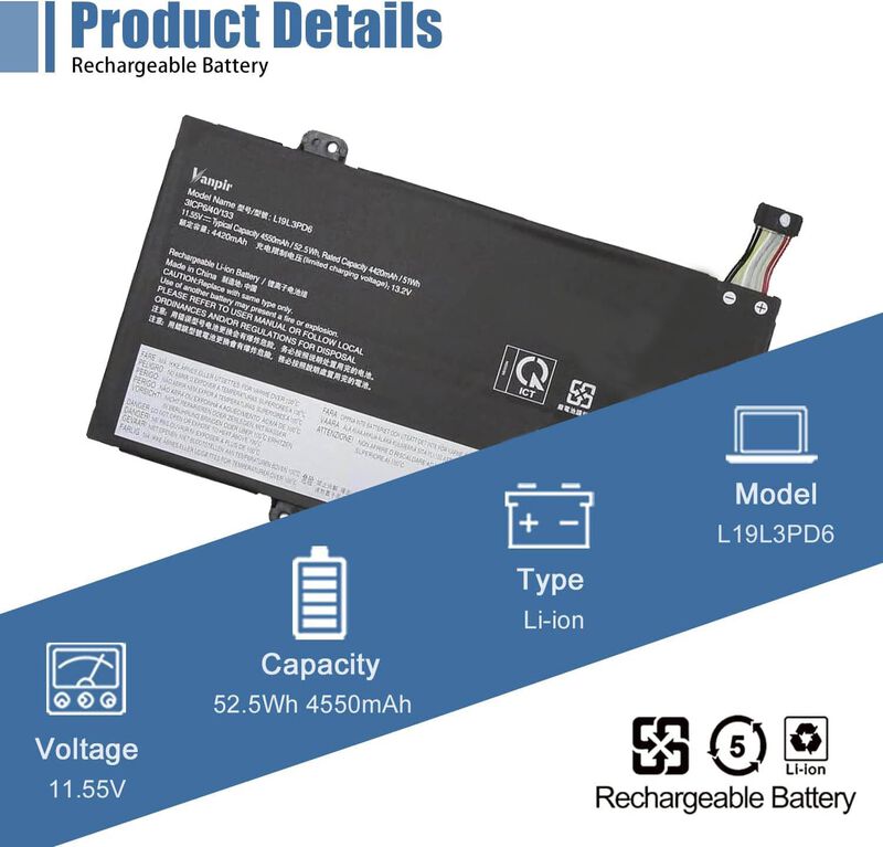 Bater&iacute;a Para Port&aacute;til Vanpir 11,55v 52,5wh 4550... image number null