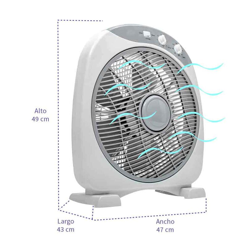 Ventilador de escritorio iusa 12 45 w image number null